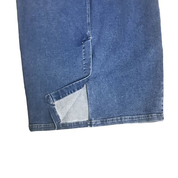 Venezia Womens Plus Size 20 Long Blue 90s Jean Skirt Stretchy Y2k - Picture 7 of 8